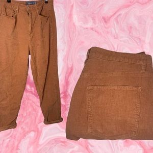 Brown corduroy jeans